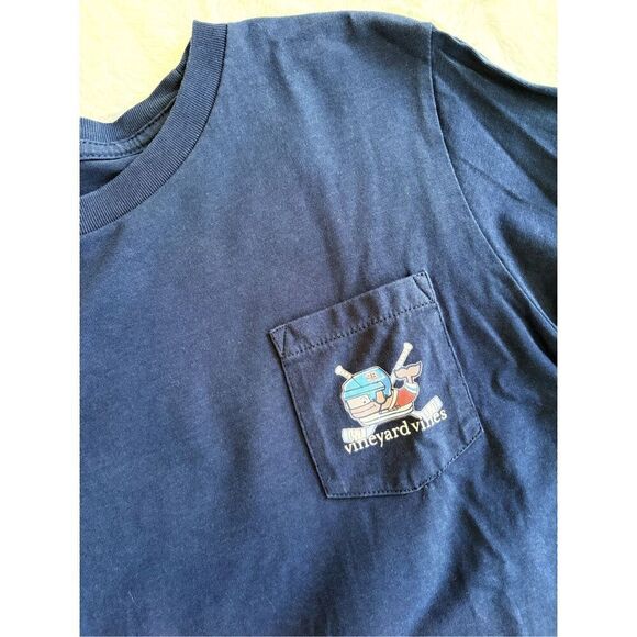 Vineyard Vines Hockey Long Sleeve Shirt Medium 12/14 - Picture 6 of 7